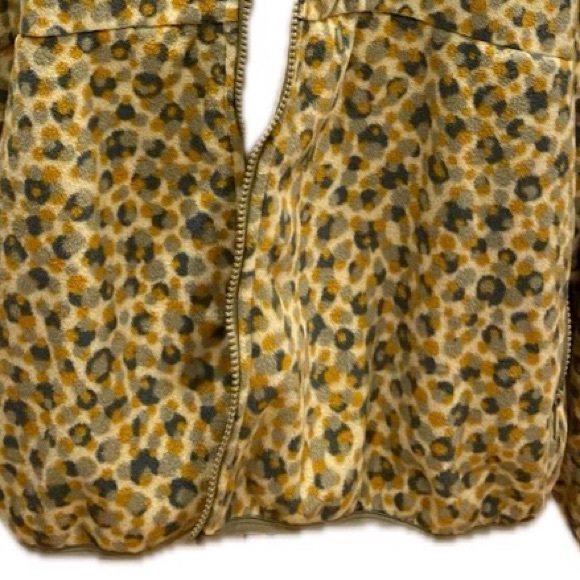 Nike Logo Multi Color Print Full Zip High Neck Fleece Jacket XXL - Picture 4 of 7